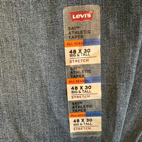 LEVI’S Men's 541 Athletic Stretch Taper Fit Jeans - 48 X 30 - $79.50 Retail - Picture 8 of 12